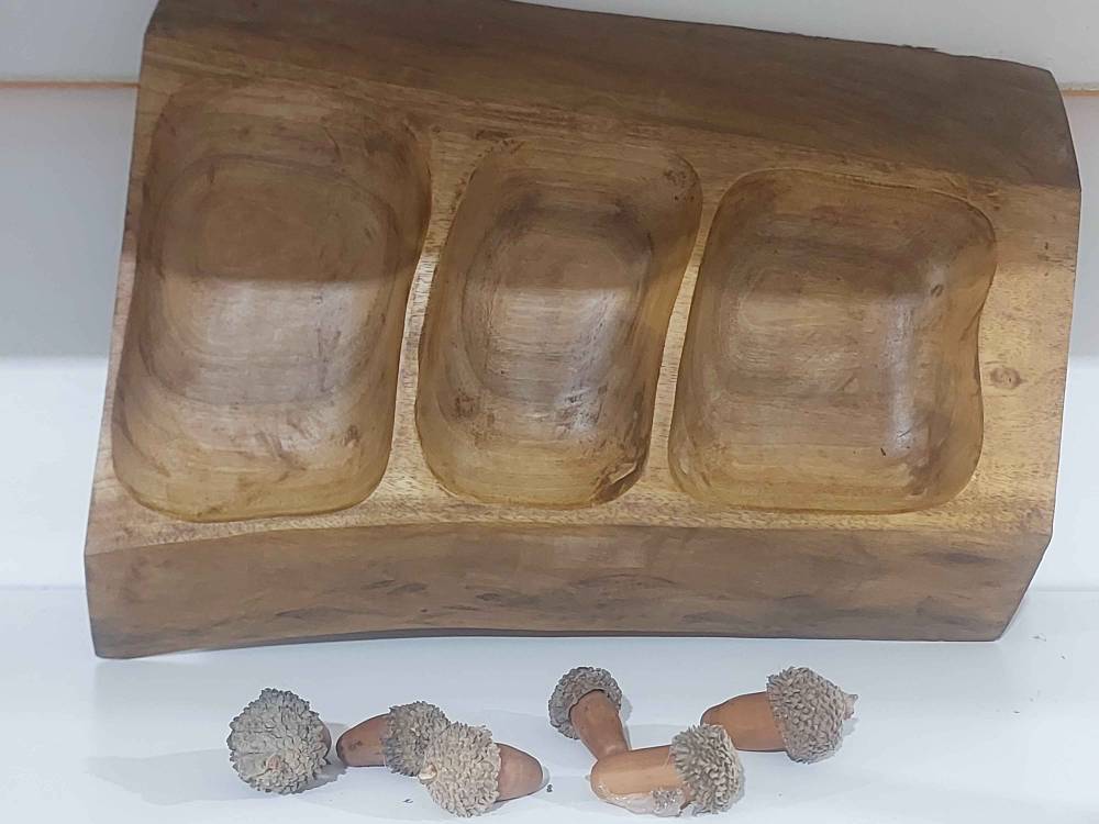 اردو خوری با چوب گردو دست ساز